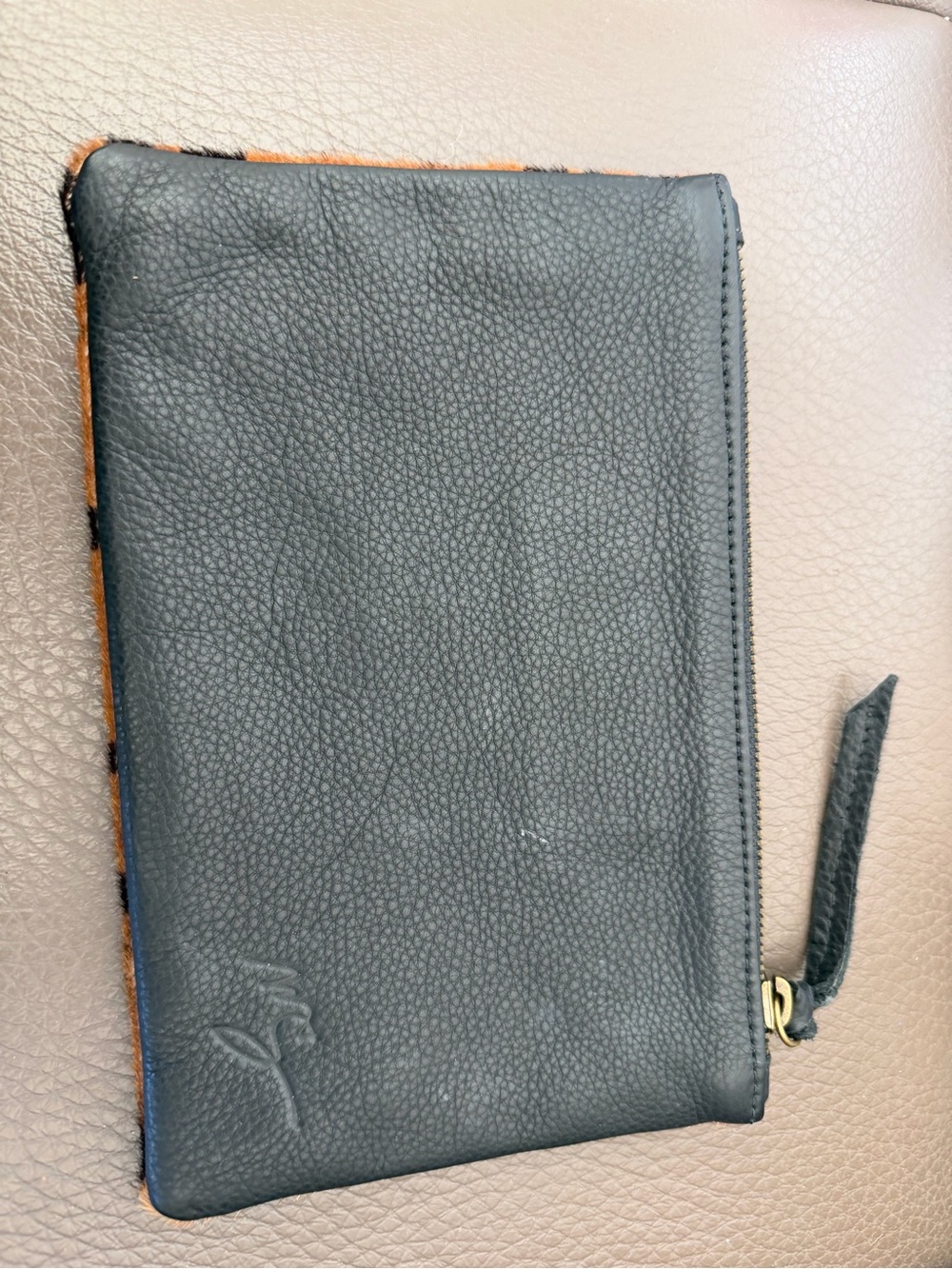 Pristine Molly G Leopard Print Zip Wristlet - Picture 2 of 6